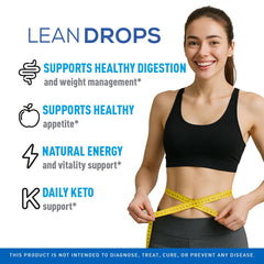 LIVORKA Lean Drops liquid pour for easy daily dosing and convenience.