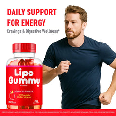 LIVORKA LipoGummy Keto ACV formula close-up highlights keto-friendly wellness option.