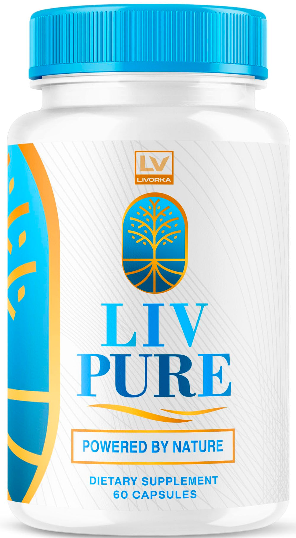 LIVORKA LivPure capsules bottle close-up for daily wellness.
