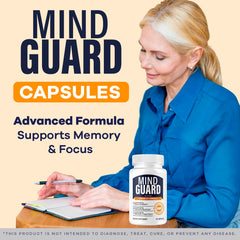 LIVORKA Mind Guard capsules close-up showing easy-to-swallow softgels.