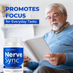 LIVORKA Nerve Sync label detail highlights product name and key benefits