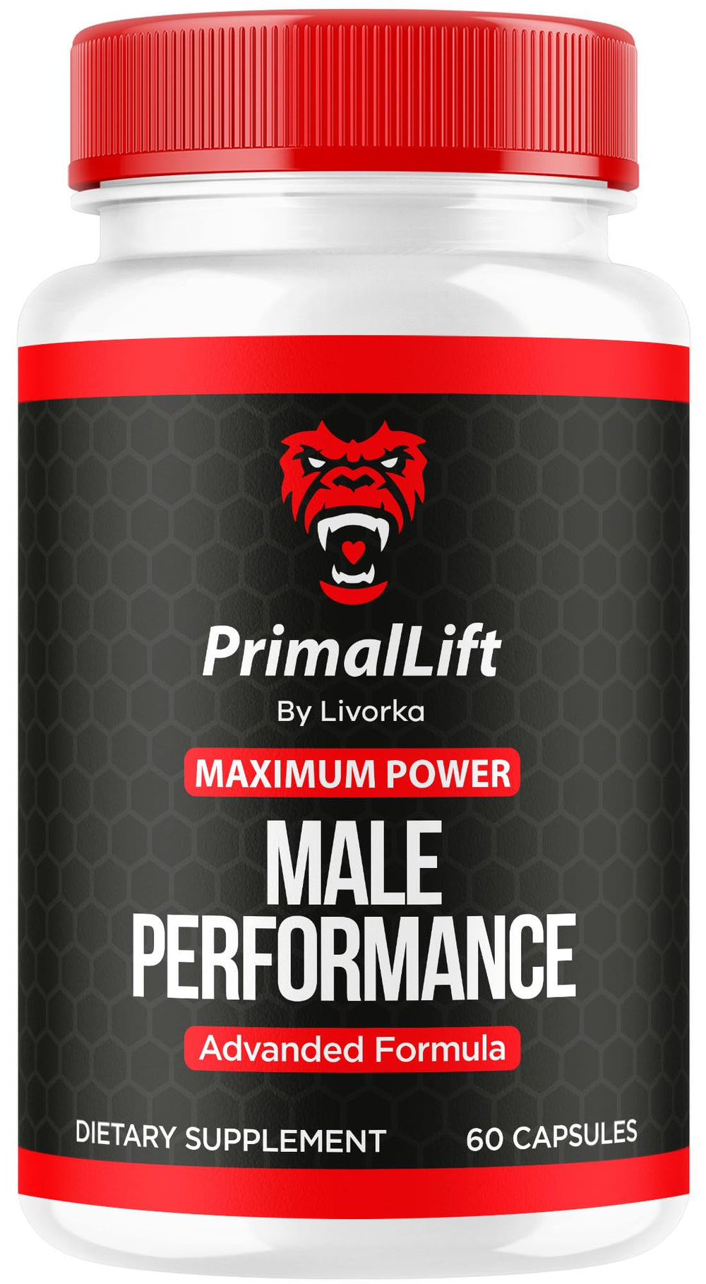 LIVORKA Primal Lift bottle front for daily wellness support.