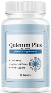 LIVORKA Quietum Plus bottle and capsules for daily ear health support