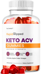 LIVORKA Rapid Ripped Keto ACV Gummies bottle for convenient daily use.