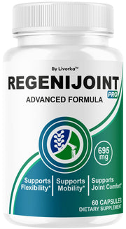 LIVORKA RegeniJoint bottle front showing dependable packaging.