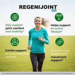 LIVORKA RegeniJoint capsules close-up highlight natural ingredients.