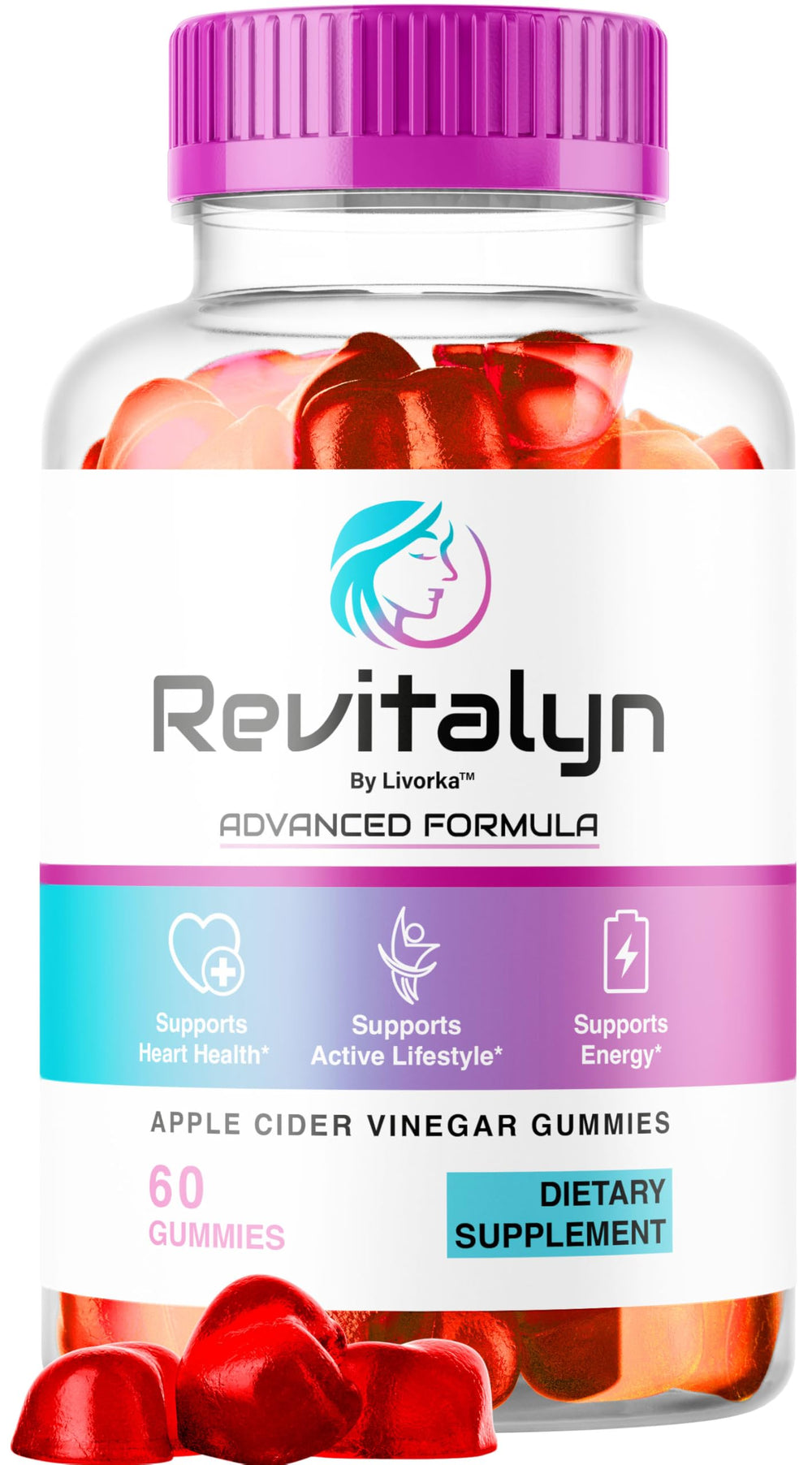 LIVORKA Revitalyn gummies bottle on shelf showing daily wellness potential