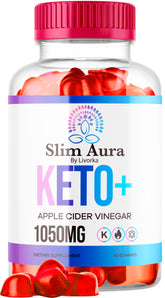 LIVORKA Slim Aura Keto ACV Gummies bottle for daily keto-friendly support.