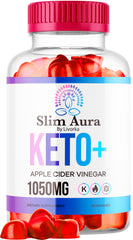 LIVORKA Slim Aura Keto ACV Gummies bottle for daily keto-friendly support.