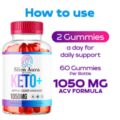 LIVORKA Slim Aura Keto ACV Gummies pack shown for on-the-go use.