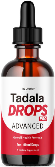 LIVORKA Tadala Drops Pro bottle ready for easy daily use and on-the-go wellness