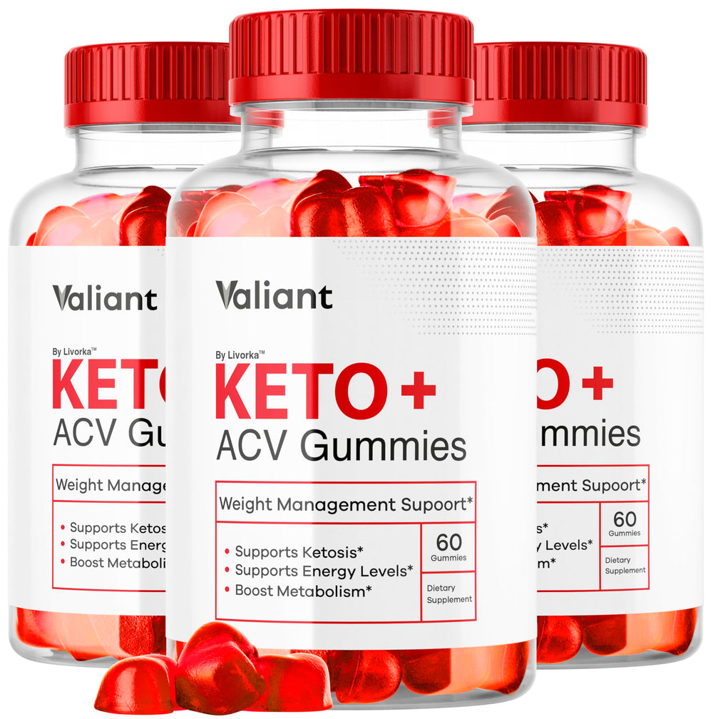 LIVORKA Valiant Keto ACV Gummies bottle front for daily use