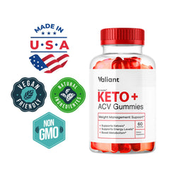 LIVORKA Valiant Keto ACV Gummies nutrition panel and serving size
