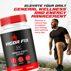 LIVORKA Vigor Fix capsules close-up for easy daily dosing.