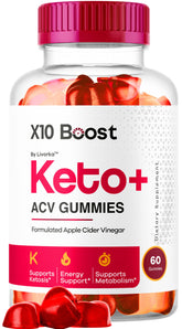 LIVORKA X10 Boost Keto ACV Gummies bottle on a counter supports easy daily supplementation