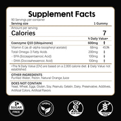 LKINT CoQ10 Gummies orange chew close-up highlighting sugar-free orange flavor.