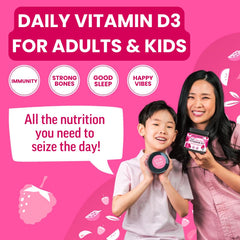 Llama Naturals Vitamin D3 gummies natural ingredient label emphasizing vegan source.