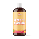 Llorens Pharmaceutical Appetite Booster bottle illustrating a kid-friendly, sugar-free formula for daily use.