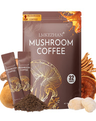 LMKEZHAN Mushroom Coffee 32-stick pack for on-the-go energy