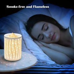LnJPan water-drop pattern warmer fills rooms with soothing aroma.