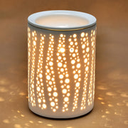 LnJPan wax melt warmer polka-dot for stylish decor and inviting fragrance.