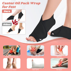 Lnkful castor oil pack wrap shoulder cushions sore areas for a soothing session.