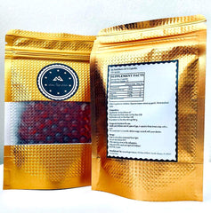 LOCUS REGIT ACTUM Sea-Buckthorn oil capsules bottle close-up highlighting digestive support