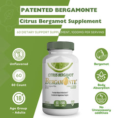 Logic Nutra Citrus Bergamot ingredients label shows mg per serving
