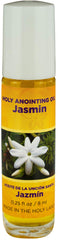 LOGOS Holy Jasmin oil roller bottle ready for easy application during prayer.