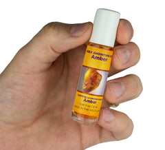 LOGOS Amber oil gift-ready bottle, ideal for pastors, priests, and clergy.