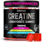 Loiomay Creatine Monohydrate Gummies bottle on shelf for convenient workouts