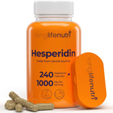 LongLifeNutri Hesperidin 1000mg bottle for daily circulatory support.