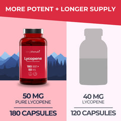 USA-made Lycopene label highlighting non-GMO and soy-free ingredients