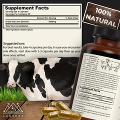 Lonvera freeze-dried liver capsules detail preserving nutrients for on-the-go nutrition.