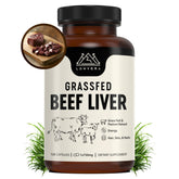 Lonvera grass-fed beef liver supplement bottle front, ready for daily energy support.