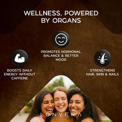 Lonvera Vital Belle pasture-raised ingredients highlight natural organ nutrition.