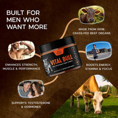 Lonvera Vital Bull testicle cap promotes diverse organ nutrition for everyday vitality.