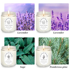 LOSNYA sage candle jar offers a balanced, focused mood in a quiet room.