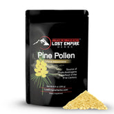 Lost Empire Pine Pollen Powder bottle for daily energy support.