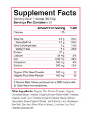 Love Sweat Fitness chocolate protein powder scoop illustrates convenient serving for easy daily protein