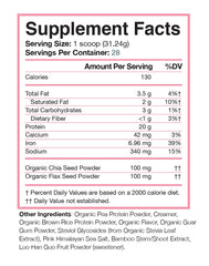 Love Sweat Fitness vanilla shake blender blending a smooth dairy-free drink