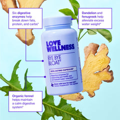 Love Wellness Universal Gut Duo packaging highlighting a complete digestive routine for women.
