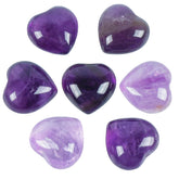 Loveliome amethyst heart palm stone for calming focus during daily meditation.