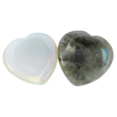 Loveliome worry stone duo featuring two different crystals for calming rituals