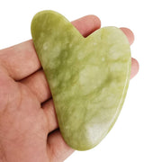 Loveliome Gua Sha green jade face massage for refreshing glow