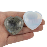 Loveliome heart-shaped worry stone with concave surface for anxiety relief and mindfulness
