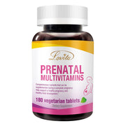Lovita Prenatal bottle front with 180 vegetarian tablets for comprehensive mom-and-baby nutrition
