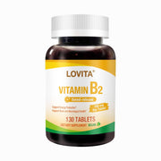 Lovita Vitamin B2 100mg bottle with time-release design for steady energy