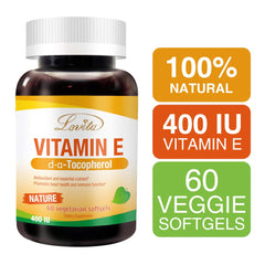 Lovita Vitamin E in d-alpha tocopherol form boosts bioavailability from plants.