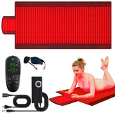 LPKP red light therapy mat fully spread for full body coverage at home.